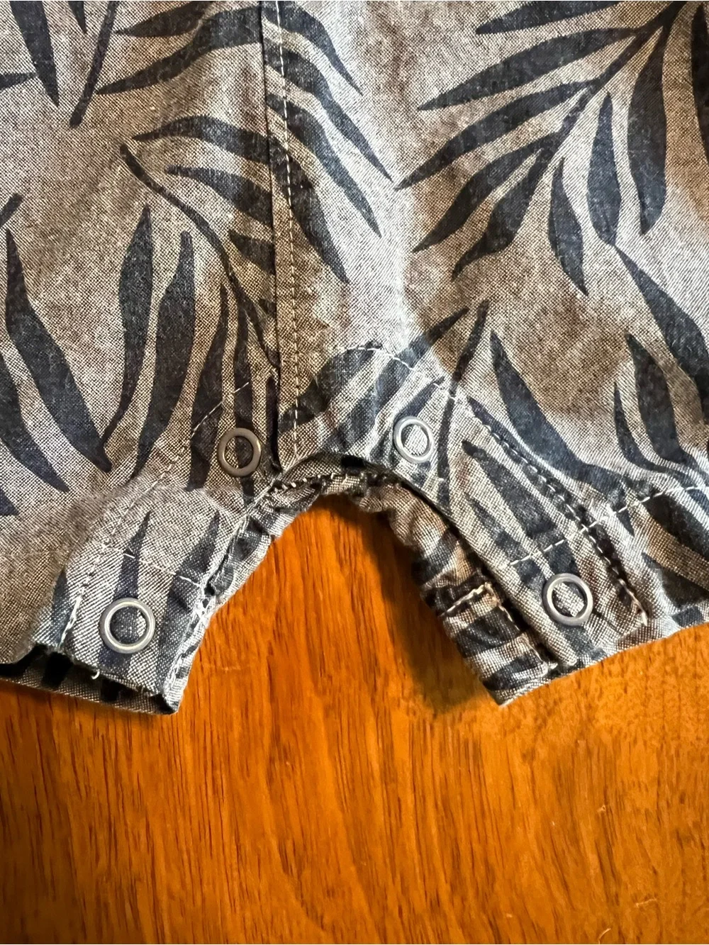Carter's Navy Leaf-Pattern Shortall